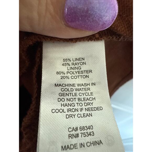 NWT Calypso St. Barth Linen Blend Ruched Strapless Top, 4 - Picture 5 of 5